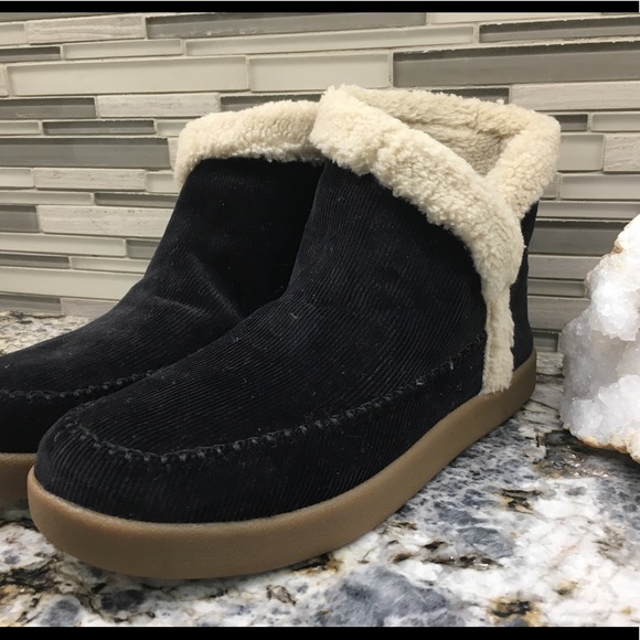 Sanuk Women's NICE Bootah CORDUROY - BLACK - Picture 2 of 6